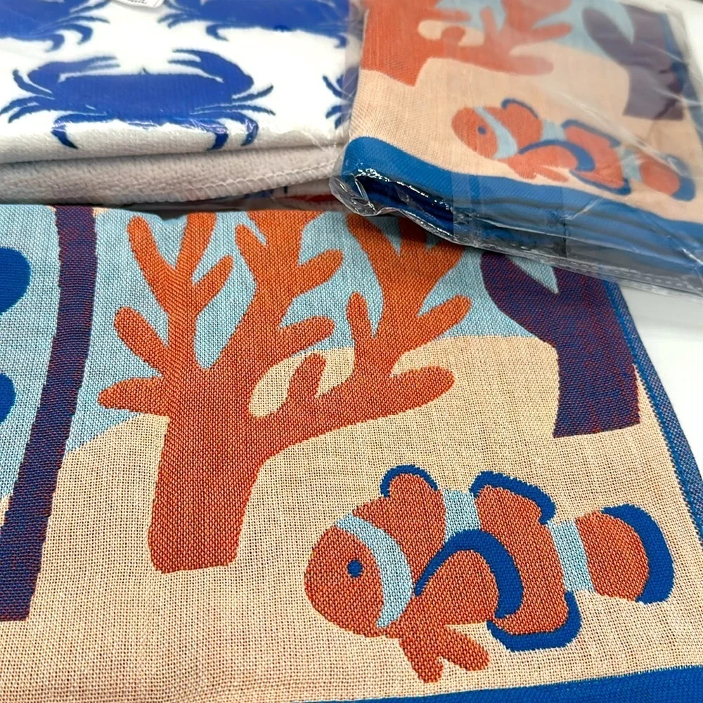 Ocean Beach Kitchen Dish or Hand Towels NWT